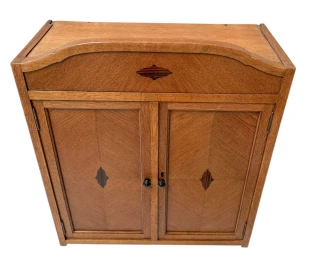 Art Deco Amsterdamse School Wall Cabinet by 't Woonhuys Amsterdam, 1920s
